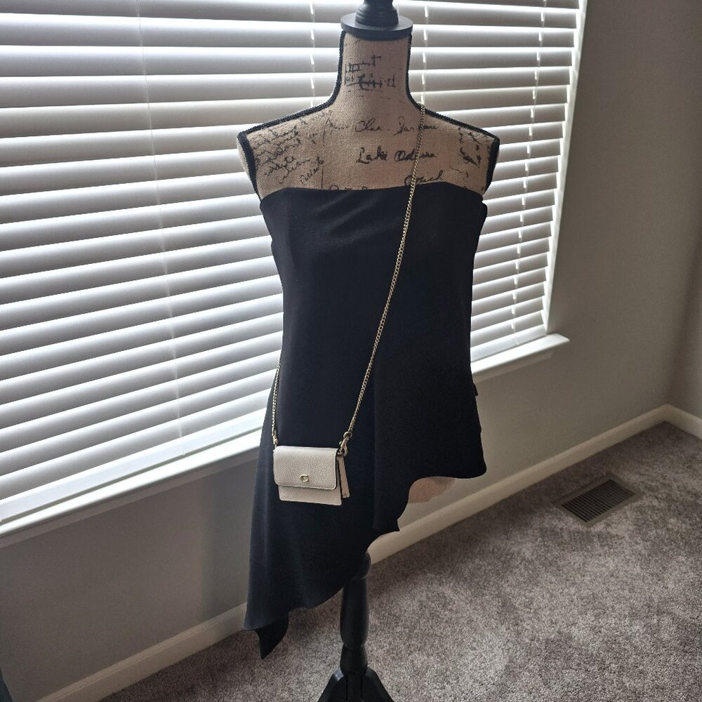 WHBM Asymetrical Hem Strapless Top (Size 4/Small) (fits like a 4-6)